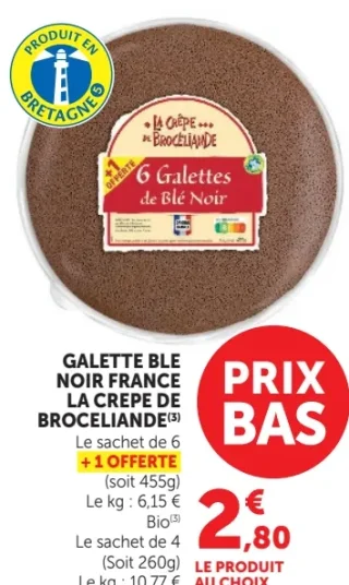 GALETTE BLE NOIR FRANCE LA CREPE DE BROCELIANDE