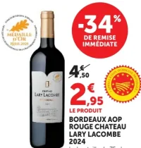 Bordeaux AOP Rouge Chateau Lary Lacombe 2024