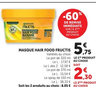 Masque Hair Food Fructis Garnier