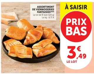 ASSORTIMENT DE VIENNOISERIES FANTAISIES