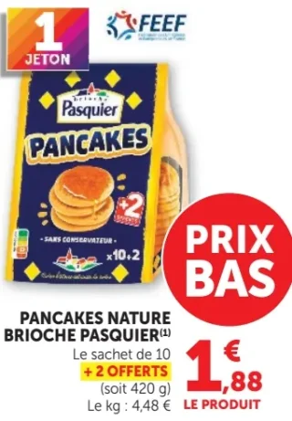 Pancakes nature Brioche Pasquier