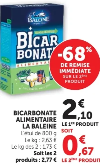 Bicarbonate Alimentaire La Baleine