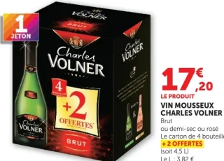 VIN MOUSSEUX CHARLES VOLNER (Brut ou demi-sec ou rosé)