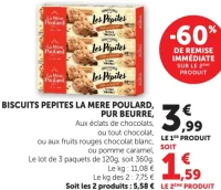 Biscuits Pepites La Mère Poulard, Pur Beurre