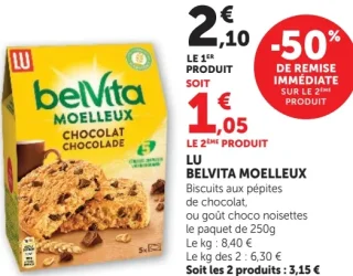 LU Belvita Moelleux Chocolat