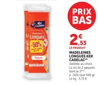 MADELEINES LONGUES KER CADELAC