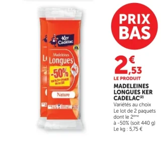 MADELEINES LONGUES KER CADELAC