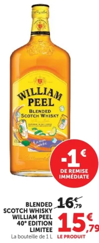 William Peel Blended Scotch Whisky 40° Edition Limitée