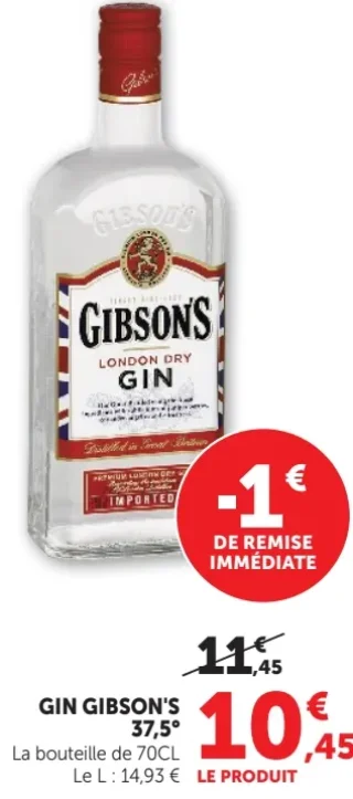 GIN GIBSON'S 37,5°