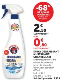 Spray Degraissant Musc Blanc Chanteclair