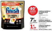Capsules lave-vaisselle Ultimate Plus Finish