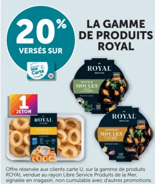 La gamme de produits de la mer Royal