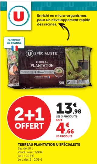 Terreau Plantation U Spécialiste 50L