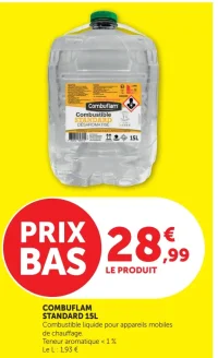 COMBUFLAM STANDARD 15L Combustible liquide pour appareils mobiles de chauffage