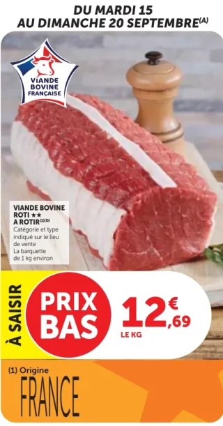 Rôti de bœuf à rôtir ** Viande Bovine Française