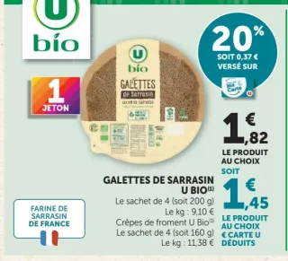 Galettes de Sarrasin U Bio