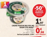 Crème Fraîche Bio 35% MG Isigny Ste-Mère