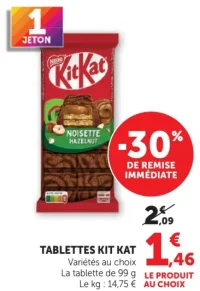 Tablettes Kit Kat Variétés