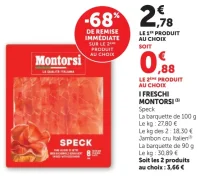 I Freschi Montorsi Speck / Jambon cru Italien