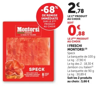 I Freschi Montorsi Speck / Jambon cru Italien