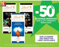 Tablettes de chocolat Lindt Excellence