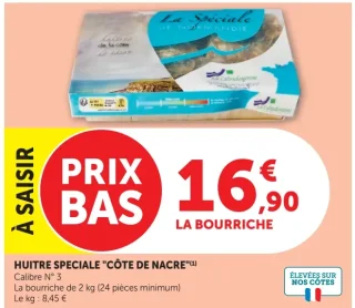 Huitre speciale "Côte de Nacre"