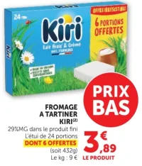 Fromage à tartiner Kiri 24 portions