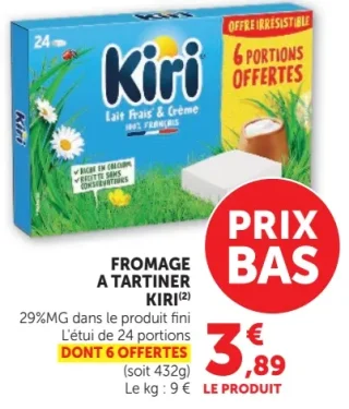 Fromage à tartiner Kiri 24 portions
