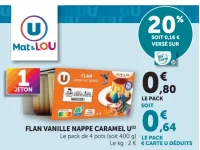 FLAN VANILLE NAPPE CARAMEL U Mat&Lou