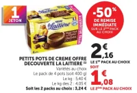 Petits pots de crème La Laitière