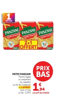 Pates Panzani Penne rigate