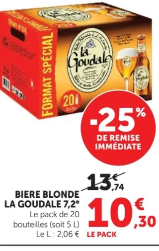 Bière blonde La Goudale