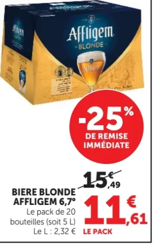 Bière blonde Affligem