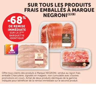 Produits frais emballés à marque Negroni