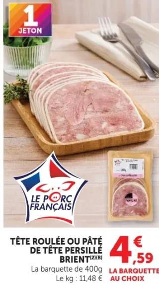 Brient Tête roulée ou pâté de tête persillé