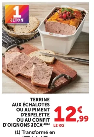 Jeca Terrine aux échalotes ou au piment d'Espelette ou au confit d'oignons