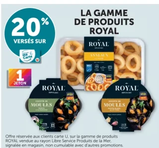 20% sur carte sur la gamme de produits Royal