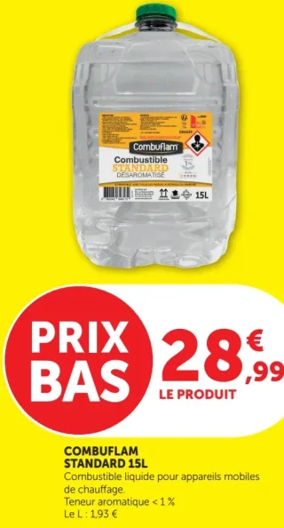 Combustible liquide Standard Combuflam 15L