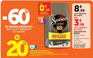 Cafe dosettes Senseo