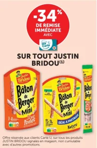 Gamme Apéritif Justin Bridou