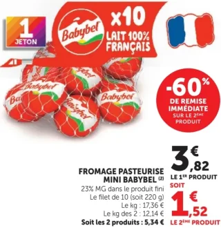 Mini Babybel Fromage pasteurisé