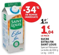 Sucre extra fin Saint Louis