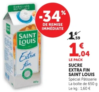 Sucre extra fin Saint Louis