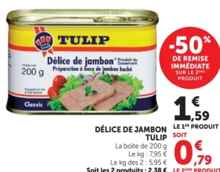Délice de jambon Tulip