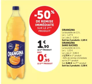 Orangina standard ou Sans sucres