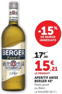 APERITIF ANISE BERGER 45°