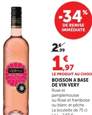Boisson à base de vin Very