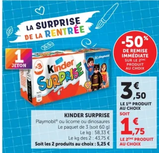 Kinder Surprise Playmobil, licorne ou dinosaures