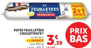 Pates feuilletées CROUSTIPATE