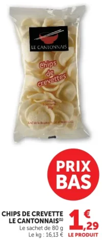 Chips de crevette LE CANTONNAIS